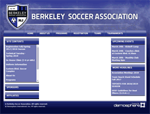 Tablet Screenshot of berkeleysoccer.com